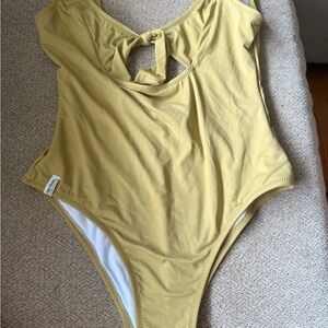 Rhythm Green Swim One Piece with Tie Detail